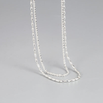 Dual Layer Sterling Silver Necklace