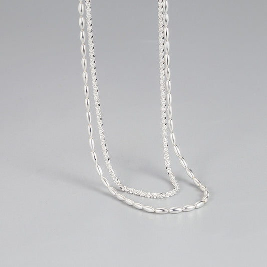 Dual Layer Sterling Silver Necklace