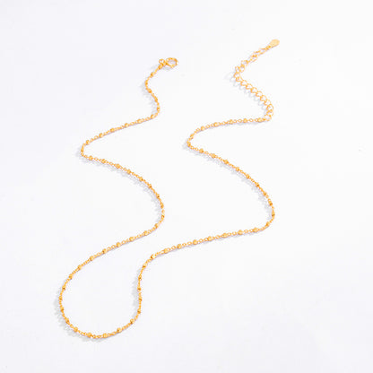 Minimal Gold Cable Chain Necklace – 925 Sterling Silver (Gold Plated)